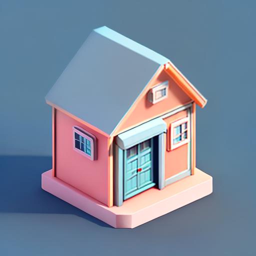 The prompt: Tiny cute isometric temple, soft smooth lighting, soft colors, soft colors, 100mm lens, 3d blender render, trending on polycount, modular constructivism, blue blackground, physically based rendering, centered
